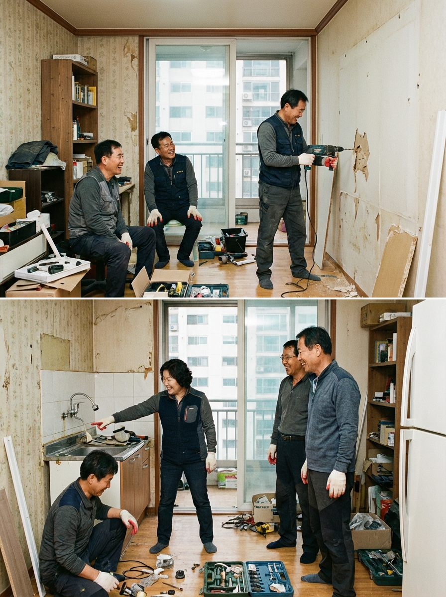 퇴직 후 집수리 배우기, 늦었다고 생각할 때가 가장 빠릅니다